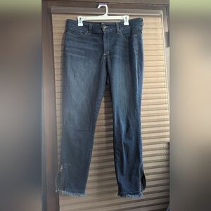Not Your Daughter's Jeans Nydj AMI Skinny Ankle Frayed Hem Jeans Lift Tuck 14